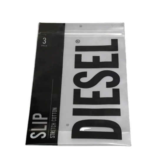 Matte Frosted Zipper Bag Clothing Tshirt Zip Bag