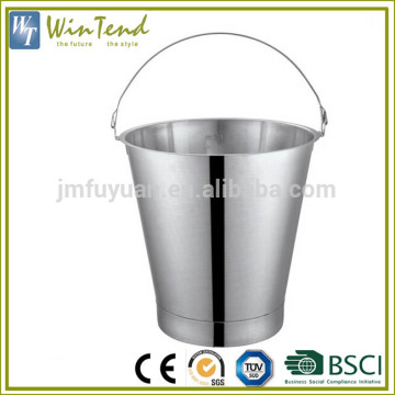 Metal bucket food grade small stainless steel milk water bucket