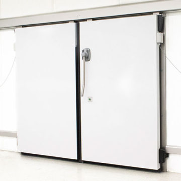 China supply Walk in freezer sliding door cold storage room sliding hinged door