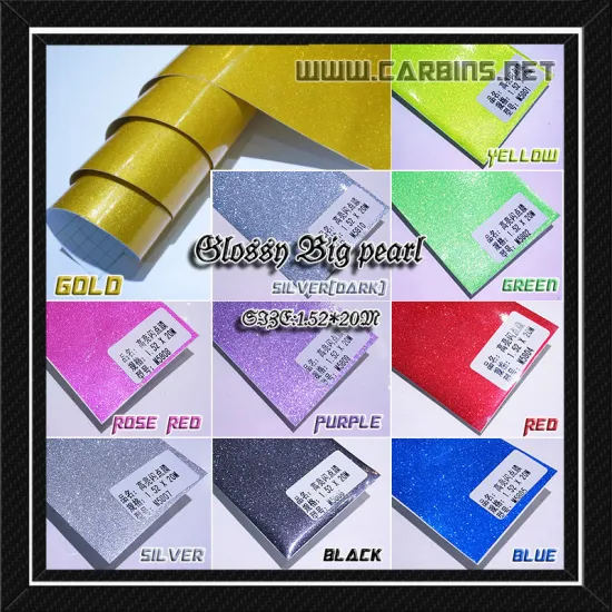 Carbins factory vinyls! Glossy glitter diamond vinyl for car wrap!