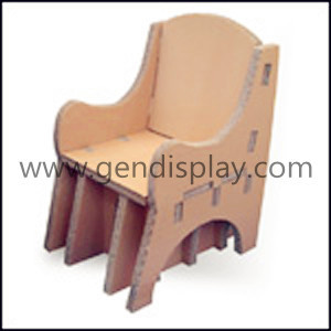 Custom Promotional Cardboard Chair, POS Paper Chair (GEN-CF003)