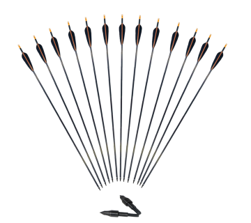 Wholesale 31" Archery Arrows with Replaced Heads and TPU Vanes for Shooting