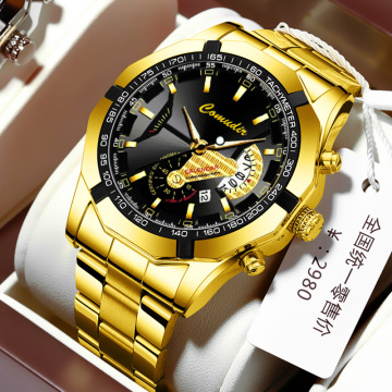New Quartz Men's Calendar Waterproof Luminous Big Dial Watch