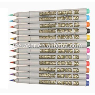 12 Pcs Water Color Paint Brush Pens Pigment ink