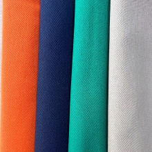Tecido de roupas de trabalho tingidas uniformes de sarja de poliéster 100% 100%