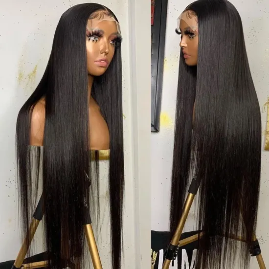 Wholesale Cuticle Aligned Straight Brazilian 4*4 Closure Human Hair Wig