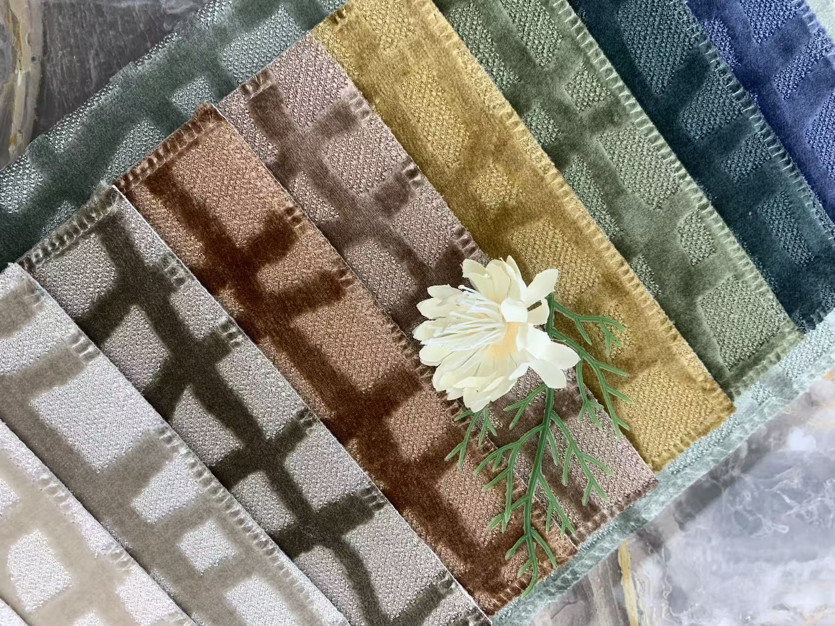 Cut Pile Velvet Upholstery Fabric
