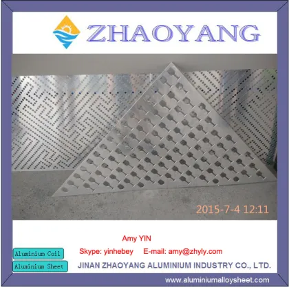 AA1100 1.5mm Perforated aluminum ceiling panels