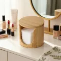 Scatola porta cosmetici in bambù per l'organizzazione del bagno