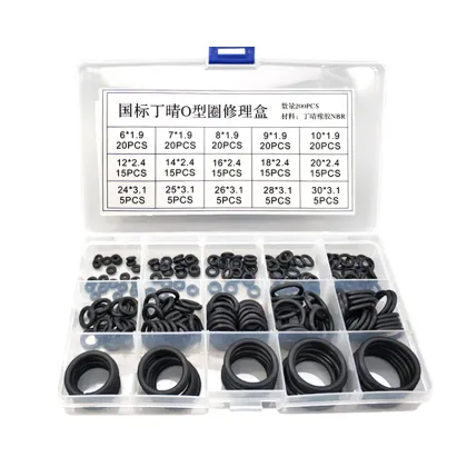 Wholesale Ding Qing National Standard O-Ring Repair Sets: Fluorine Rubber & Silicone Repair Boxes