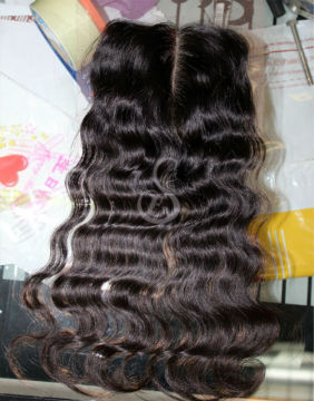 2013 New arrival middle parting lace closure ,cheap lace closure piece
