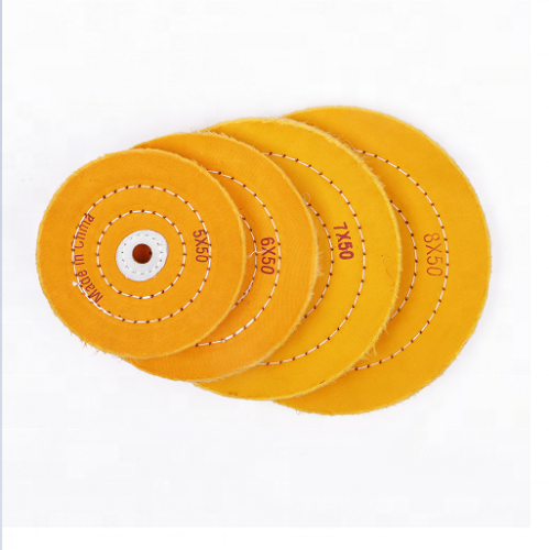 Bawełniane koło z bawełny żółtej do polerowania biżuterii
