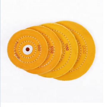 yellow cloth cotton buffing wheel for jewelry polishing