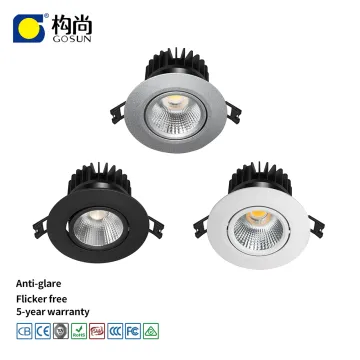 8W LED Recessed Downlight Triac/DALI Dimmable with 75mm Cutout 4 Inch