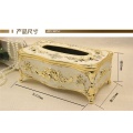 Haushalt geschnitzte Rose Tissue Box