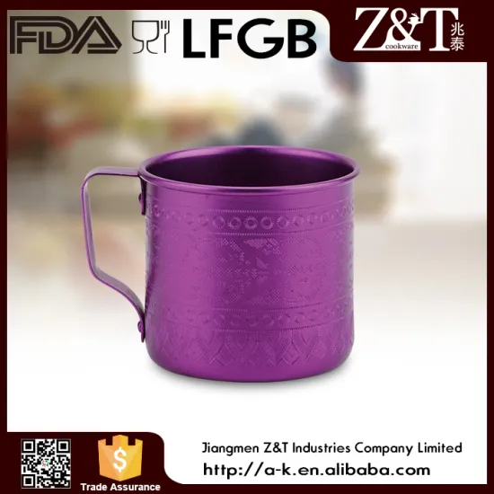 beautiful Aluminum colorful metal mugs