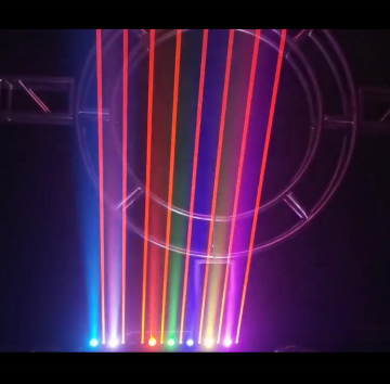 Professional 8-Head Red Laser & RGB Full Color Beam Bar Light for DJ and Disco