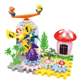 DIY Lighting & Music Electric Dinosaur Theme Construction Set: A Fun Building Block Toy for Kids
