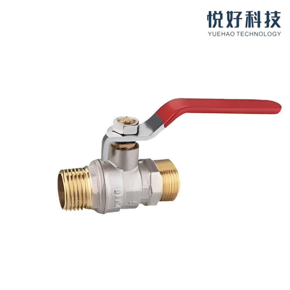 Valvola a sfera da 1/2 pollice in ottone cromato