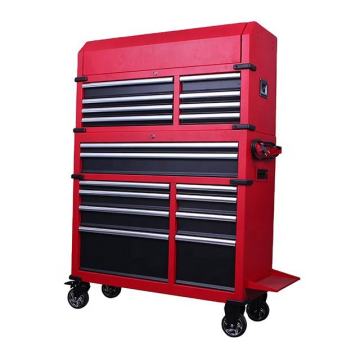 Transportable Observation Tool Cabinet Storage Cart with Rear Deck