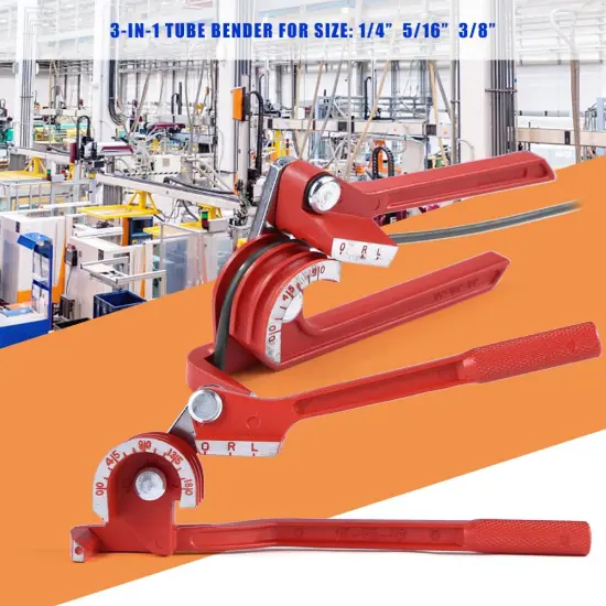 Heavy Duty Pipe Bending Tool Bender Aluminum Alloy Tubing Bender Brake Strong Toughness Tube Portable Curving Pliers
