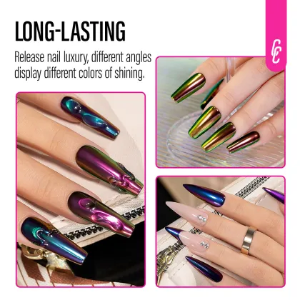 Private Label Magic Chrome Nails - Aurora Mirror Nail Liquid Wholesale