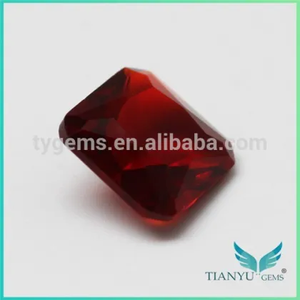 Tian Yu Gems Square Red Garnet Gemstone Names Glass Gem