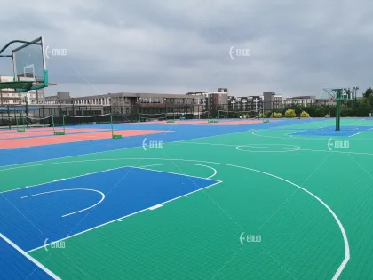 Enlio Outdoor Basketball Flooring Small Asterisk