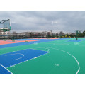 Outdoor multi-purpose sports court tiles