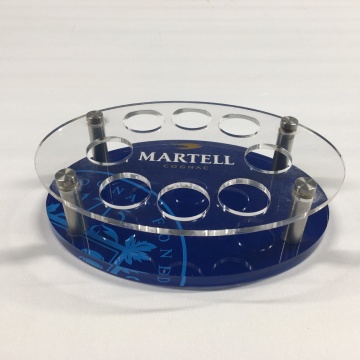 Custom Acrylic Holder Tray Shot Glasses for Bar and Hotel Decor