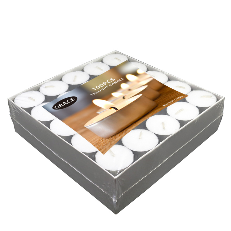 9 гадзін, якія палаюць белыя соевыя чайныя агеньчыкі