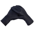 Черные промышленные использование нитрильных перчаток