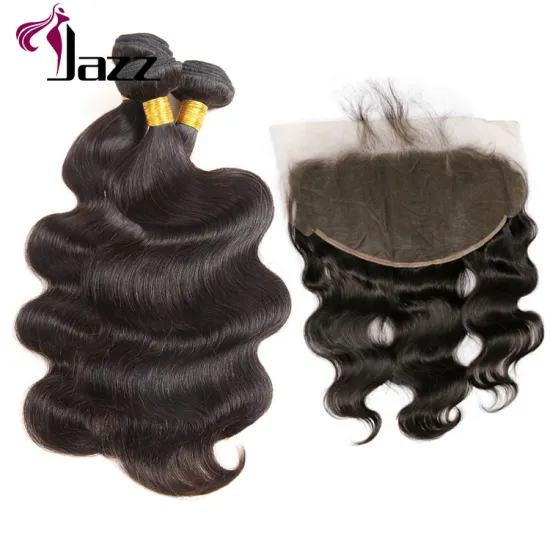 Hot sales raw virgin hair 3 bundles and a lace frontal,human hair extensions with brazilian straight lace frontal closures