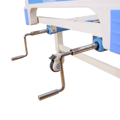 2 crank manual adjustable hospital nursing home bed