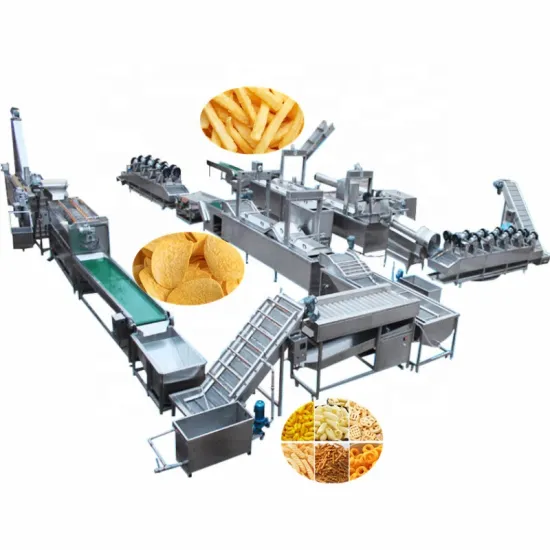 Fully Automatic Commercial Potato Chips Production Line and Deoiling Machine for Fried Frozen French Fries