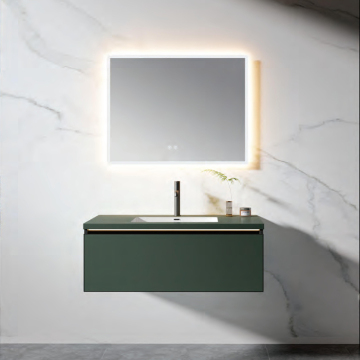 Modern Floating Bathroom Vanity with Sink and Lighting