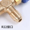 Fluorine Liquid Safety Valve R410 R22 Refrigerant Adapter