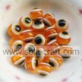 Orange 500Pcs 12MM Factory Evil Eye Fashionable Round Wholesale Loose Resin Beads for Fit Bracelets Necklaces