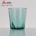 Copa de agua de vidrio verde con borosilicato de cocina ATO