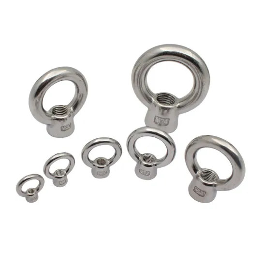 High Quality Stainless Steel 304/316 JIS1169 Eye Nut M12 eye bolt nut lifting capacity