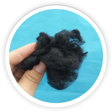 Black polyester fiber used on auto interior