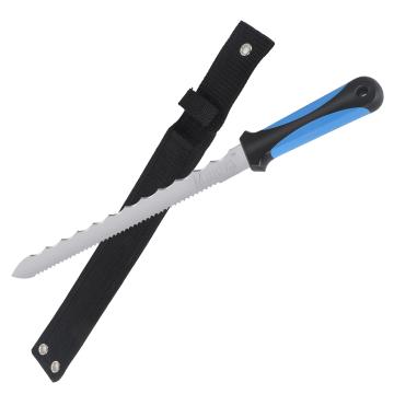 Stainless Steel Mineral Wool Knife with Double Serrated Edges