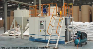 Auto Glue kitchen corrugated box glue machine