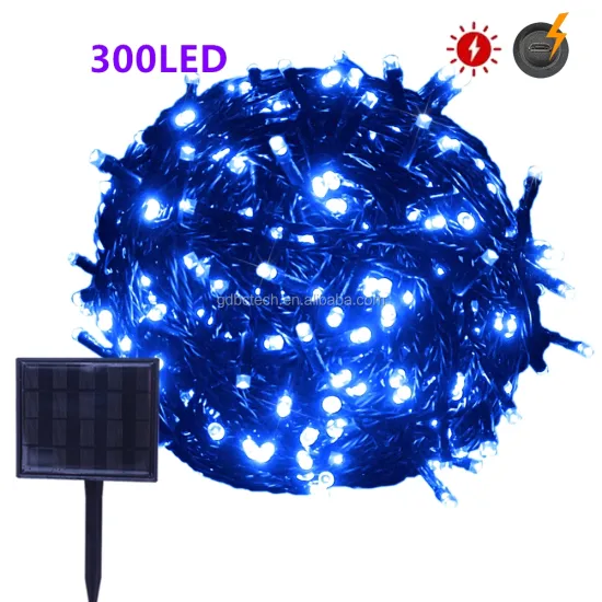 Deco New Product Rgb Powered With Panel For Lighting Led Christmas Tree 30m 300led Waterproof Outdoor Solar String Light