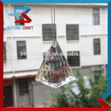 facet clear crystal prism,hanging crystal prisms drops