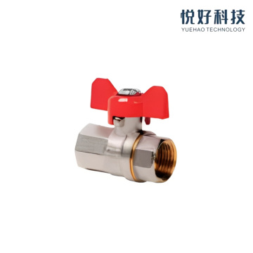 Efficiente valvola a sfera in ottone con design a maniglia a farfalla