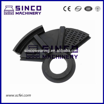 Mining Rubber Ball Mill Liner Grid Plate