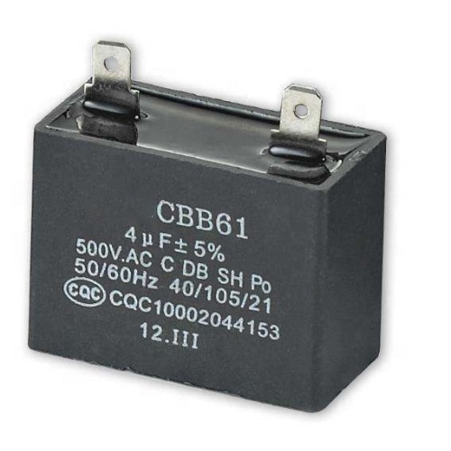 250VAC รันตัวเก็บประจุตัวเก็บประจุมอเตอร์พัดลมตัวเก็บประจุ CBB61 ตัวเก็บประจุ CBB61