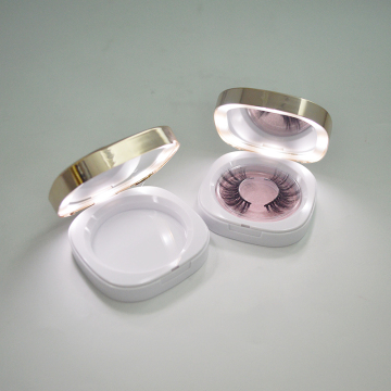 Luxury Pink 3D LED Mirror Empty Eyelash Packaging Box