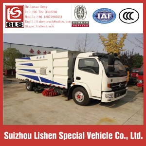 Water Tank 5 CBM Garbage Box Sweep Truck